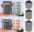 Fashion Waterproof Portable Insulated Food Container Bag Thermos Cooler Convenient Picnic Tote Lunch Box