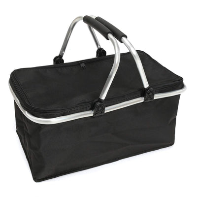 Black Folding Picnic Camping Bags Insulated Cooler