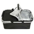 Black Folding Picnic Camping Bags Insulated Cooler