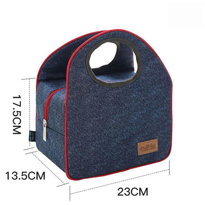 Thermal Insulated Lunch Box Cooler Handbag