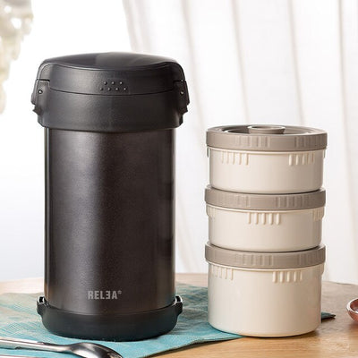 Insulated Lunch Cooler Bag Vacuum Food Container