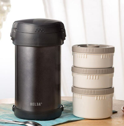 Insulated Lunch Cooler Bag Vacuum Food Container